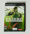 Sony PlayStation 2 (PS2) Metal Gear Solid 3 Subsistence Action W/Manual: Tested!