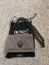 Borsa a tracolla Kurt Geiger London marrone/grigio con catena
