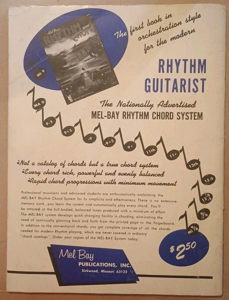 1972 年全新 Mel Bay 现代吉他方法杂志 — 第 2/4 张图片
