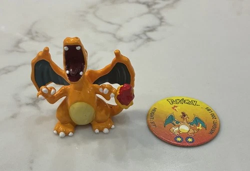 Vintage TOMY Pokemon CHARIZARD 2" Mini Figure CGTSJ CG Nintendo Toy Collectible