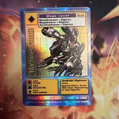 Vintage Machinedramon 1999 Bandai Digimon Mega Level Holo Foil