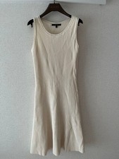 Gucci Ribbed Dress S Ivory Color Excellent Condition Knit Fabric