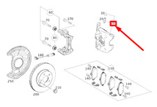 MERCEDES-BENZ CLA Coupe C117 Bremssattel vorne links A0004216181 NEU Original