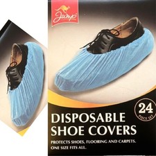 Disposable Shoe Covers Overshoes One Size Protective Shoe Covers (24 Pack)