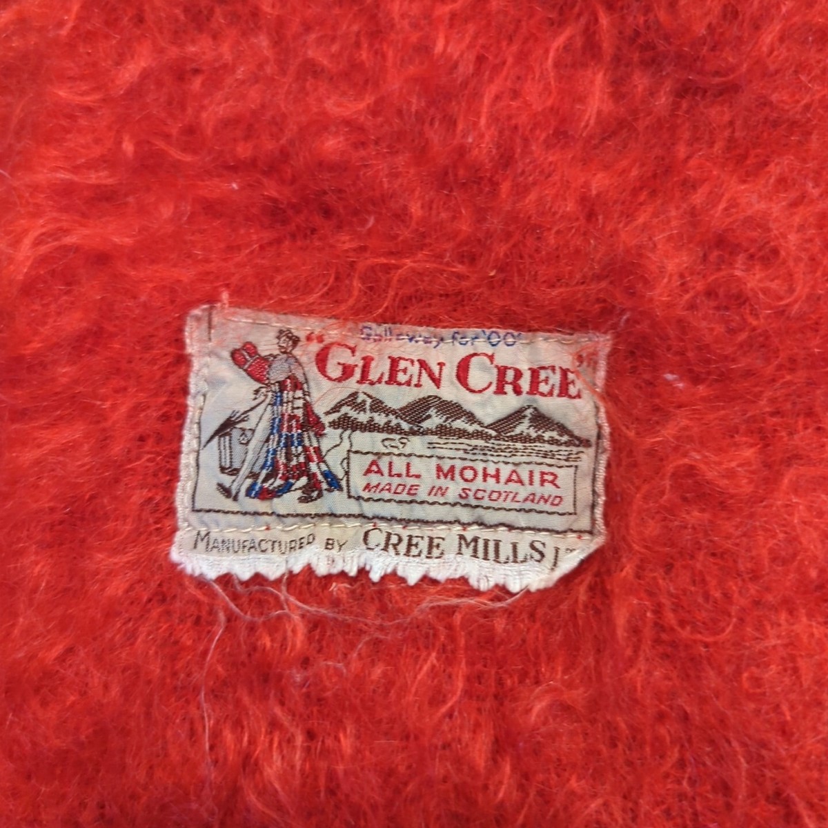GLEN CREE モヘヤブランケット(L) Glen Cree 100% Mohair Blanket Scotland 60