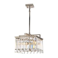 Kronleuchter HäNgelampe Deckenleuchte Stahl Kristalle D 32 Cm Esszimmerleuchte