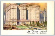Postcard Hotel St. Francis, Union Square, San Francisco California Unposted