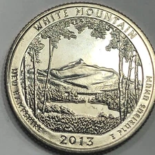 2013 S  - White Mountains National Park ATB Quarter Dollar Coin