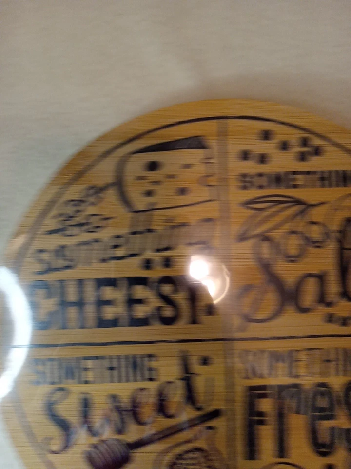 Faberware Rotating Bamboo Charcuterie Tray 10" Lazy Susan NEW in Packaging - Image 2 of 4