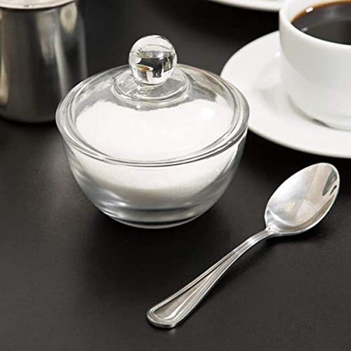 Anchor Hocking Clear Glass Sugar Bowl with Lid 8 oz Dishwasher Safe USA - Picture 4 of 4