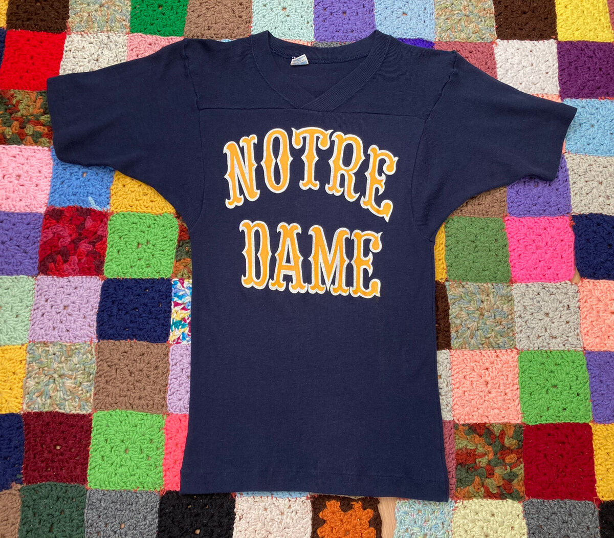 Vintage Champion Men's Notre Dame Jersey Shirt 70s Football Vintage Champion Men's Notre Dame Jersey Shirt 70s Football