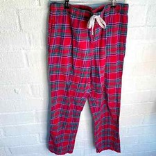 Vineyard Vines Men's Plaid Red Flannel Drawstring Pajama Pants sz M