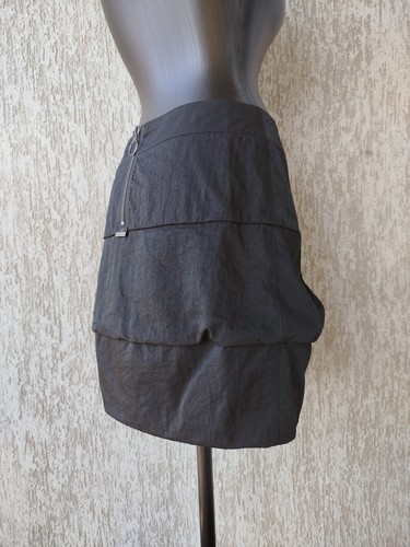 Cop Copine Dikdik Rock Reißverschluss Gesäßtaschen strukturiert schwarz Vintage Y2K Gr. 38/M - Bild 10 von 18