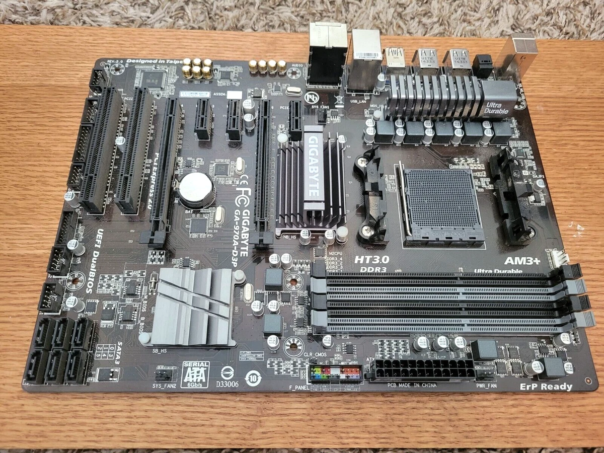 Gigabyte GA 970A G3P AMD AM3 DDR3 970 ATX Motherboard with I O