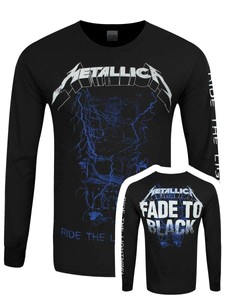 camiseta metallica manga larga
