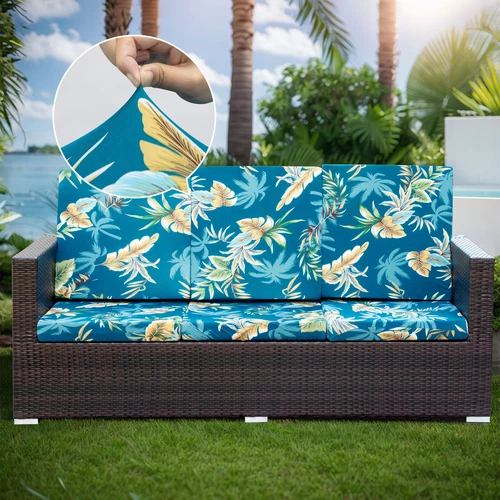 2/4/6/8 Stck. Terrasse Stretch Sofa Kissenbezüge Outdoor Kissen Schutz Bezug USA - Bild 8 von 33