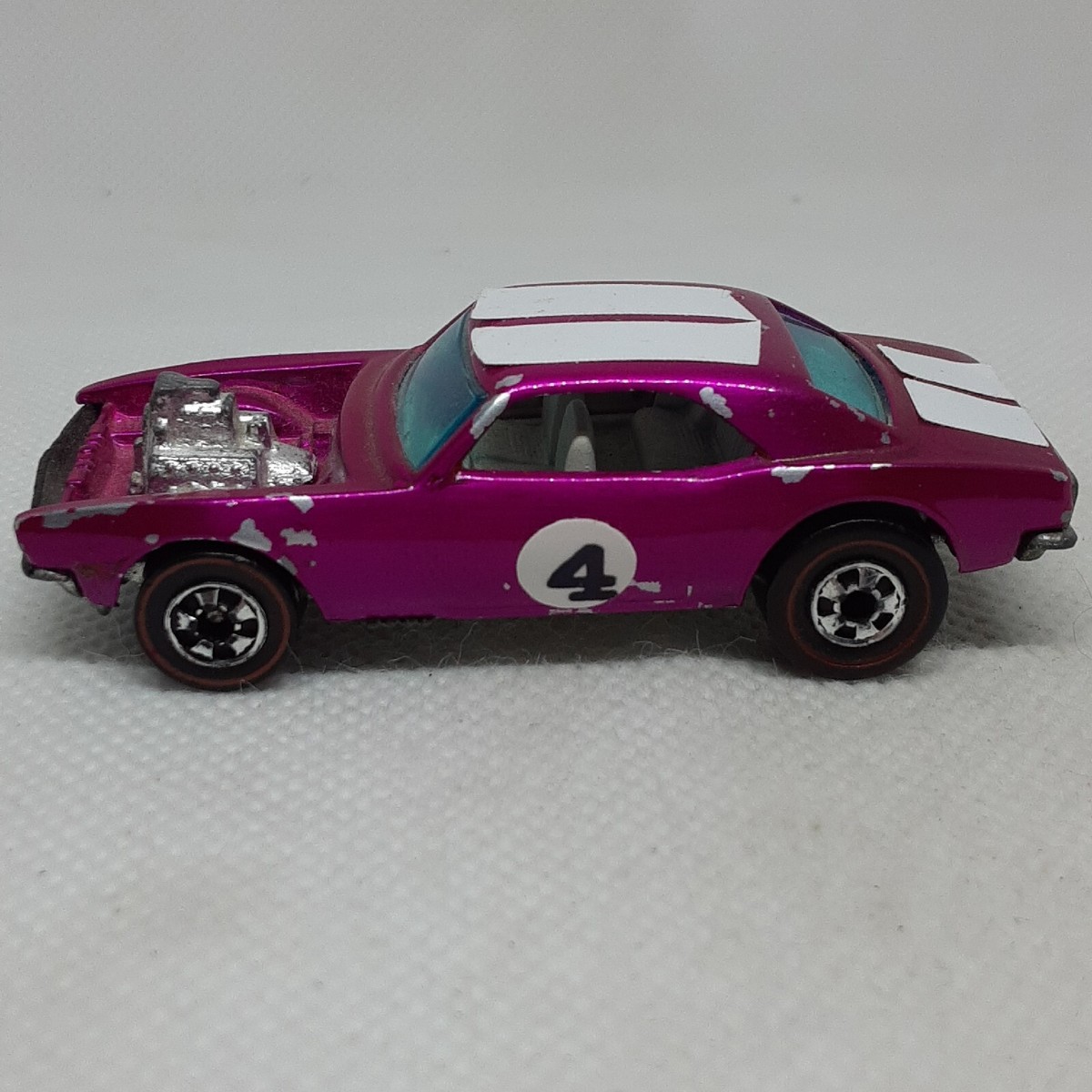 Hot Wheels Redline Heavy Chevy #4 1969 Hot Pink White Int. Hong