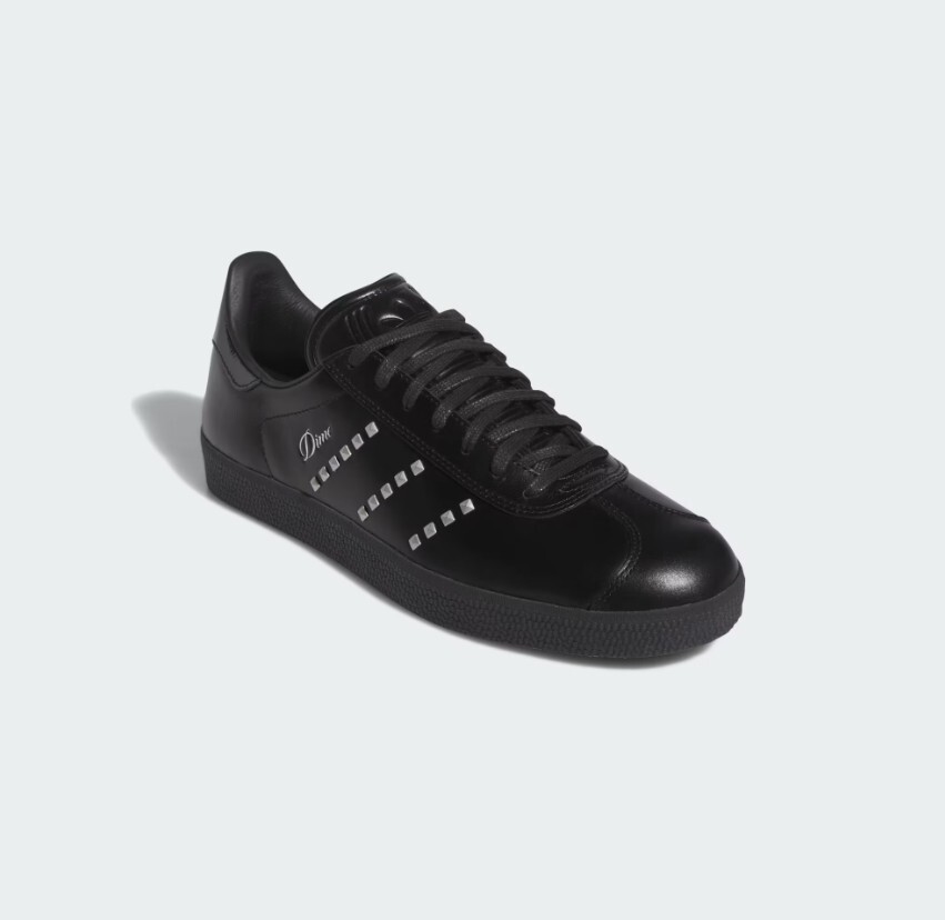 New Adidas x DIME Gazelle ADV Shoes - Black / Silver New Adidas x DIME Gazelle ADV Shoes - Black / Silver