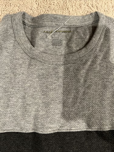 AMERICAN EAGLE OUTFITTERS Men's L Flex Long Sleeve Shirt Gray - Picture 2 of 5