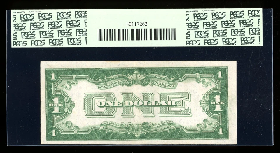 DBR 1928-A $1 Silver Funnyback STAR Fr. 1601* PCGS 45 Serial *18851049A - Image 2 of 2