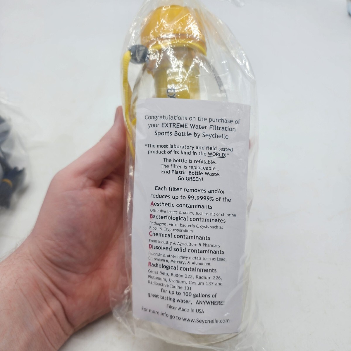 Bouteille D'Eau, Bouteille De Filtre À Eau Potable Multicouche Étanche Pour Sports De Plein Air