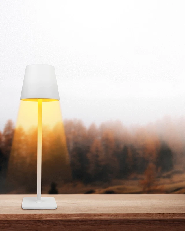 Lampada da Tavolo Ricaricabile IP44 Outdoor con Tappo Bottiglia Luce Aperitivo, fotografia 5 di 6