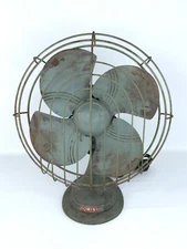 Vintage Heavy Dominion Electric Fan Model 5210 Oscillating Works