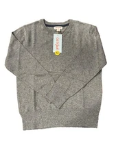 Boys' V-Neck Sweater - Cat & Jack Heathered Gray S (6/7)