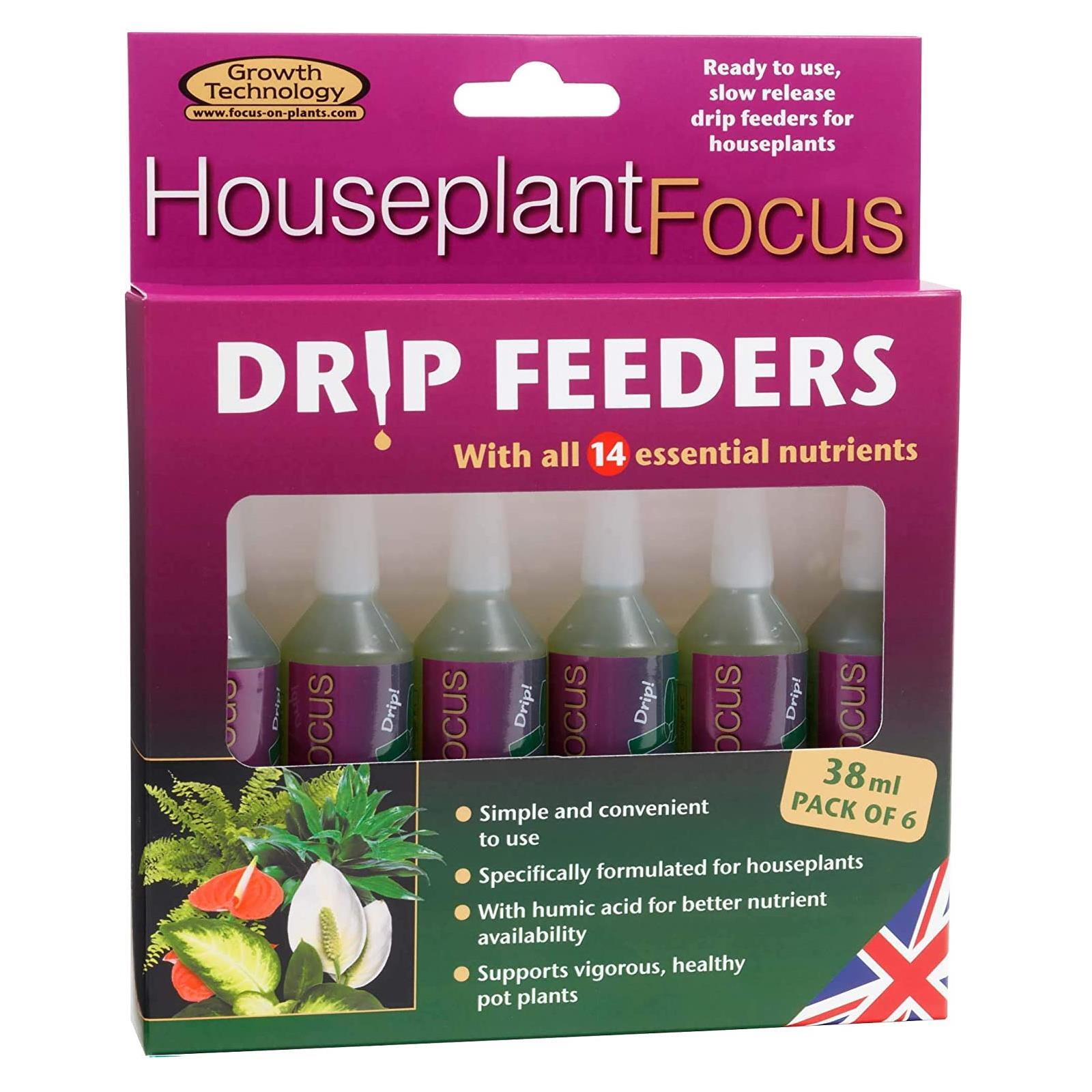 Growth Technology Houseplant Focus Drip Feeders Essential Nutrients 38ml x 6 pk - Image 5