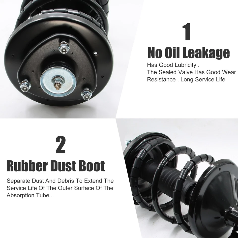 4 Amortiguadores delanteros y traseros para Acura MDX 01-02 y Honda Pilot 03-08 Foto 3 de 4