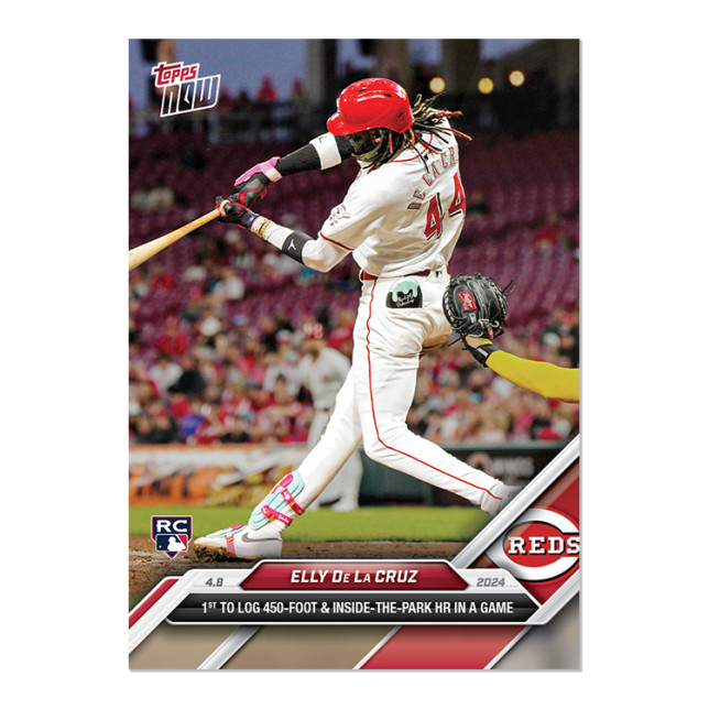 Elly De La Cruz 2024 MLB TOPPS NOW Card 50 Multi Homer Day Both Sides