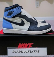 2019 Nike Air Jordan 1 Retro High OG Obsidian UNC 555088 140 Men's Size 15