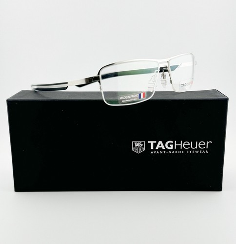 Authentic Tag Heuer Eyeglass Line Half-Rim TH 3823 Frame France Eyewear 57mm - Picture 24 of 24