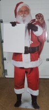 Vintage Santa Claus Cardboard Stand Up Display Standup Christmas Full Size