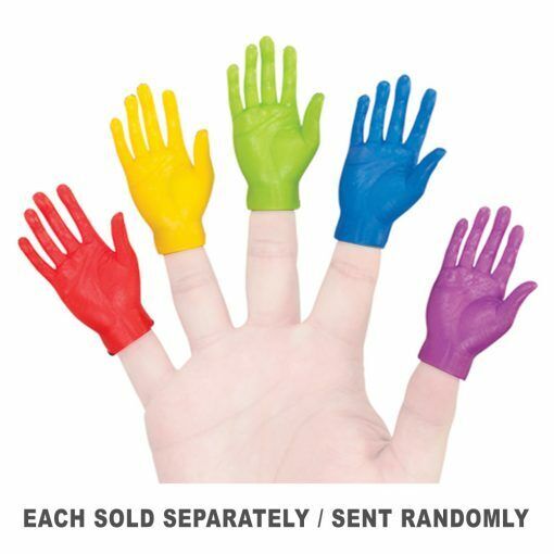 Accoutrements Rainbow Finger Hands Finger Puppets - Set of 10