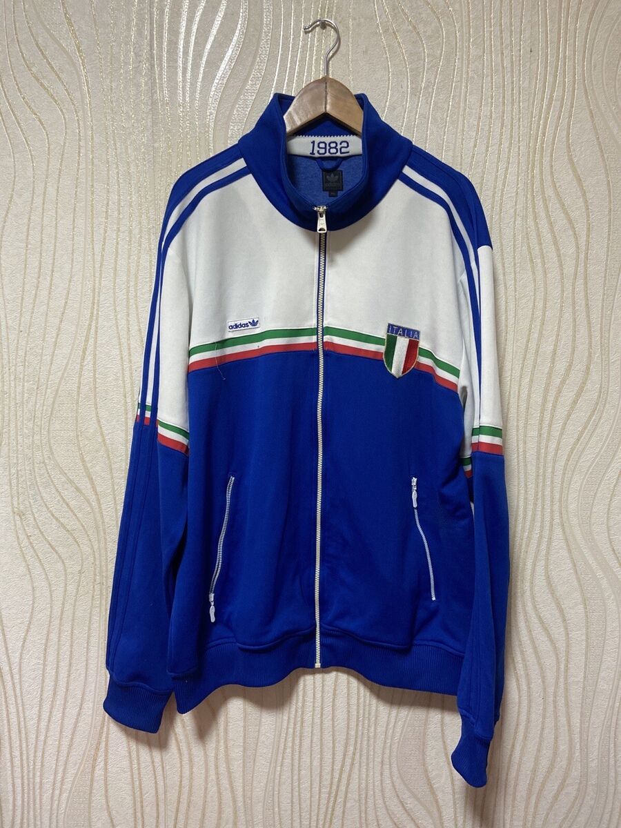 ITALY 1982 RETRO FOOTBALL SOCCER TRACK ADIDAS P04027 sz 2XL ITALY 1982 RETRO FOOTBALL SOCCER TRACK ADIDAS P04027 sz 2XL