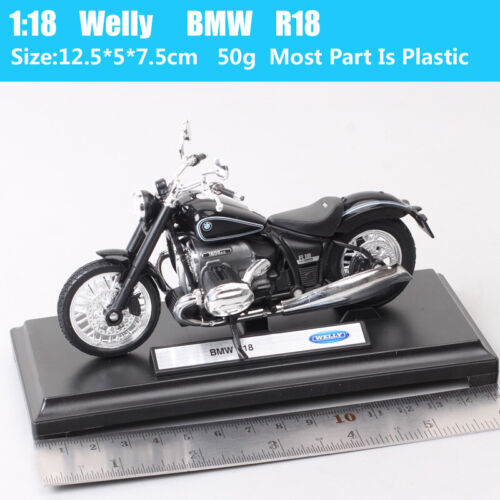 Welly 1:18 Scale 2020 BMW R18 Cruiser Motorcycle Retro Diecast Model Bike Toy - Picture 2 of 13