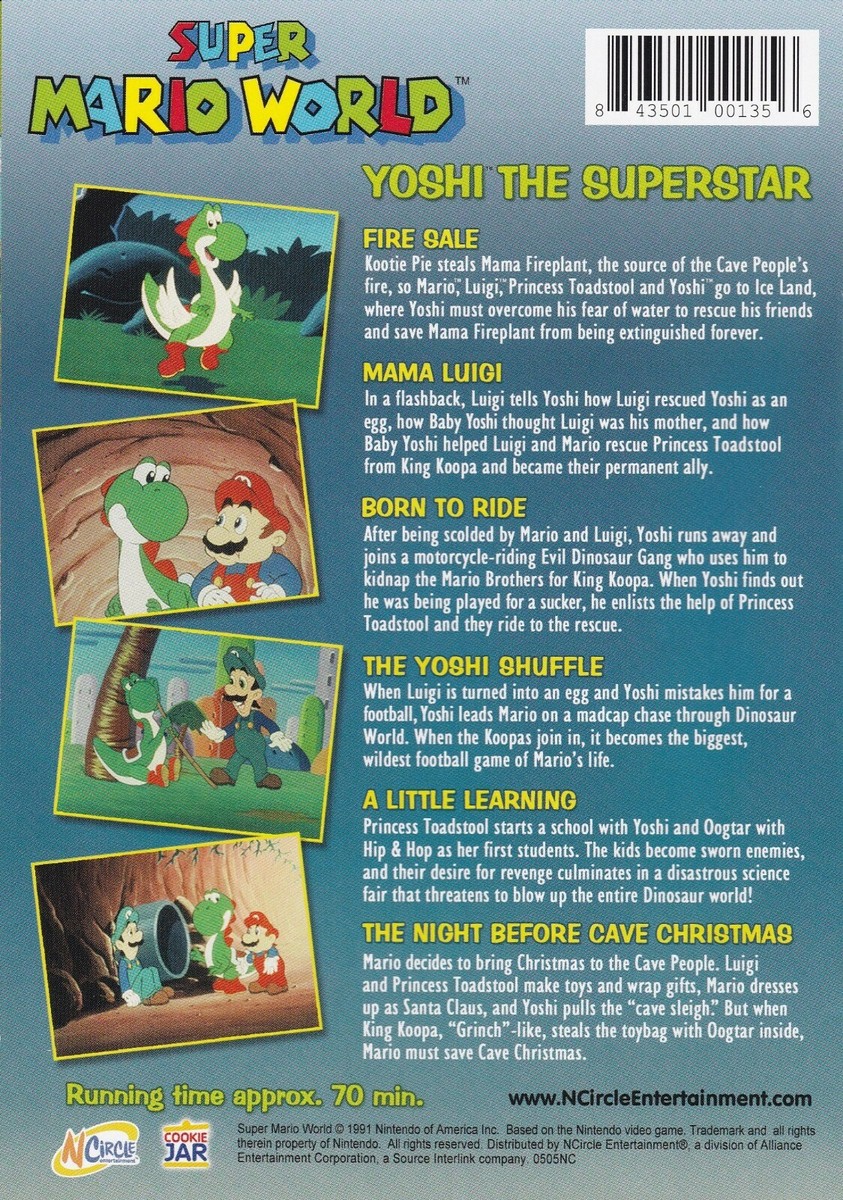 Super Mario World: Yoshi the Superstar (DVD) 843501001356| eBay
