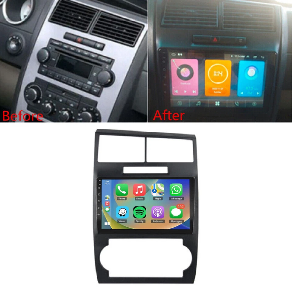 64G For 2005-2007 Dodge Charger Magnum Android 15 Carplay Car Stereo Radio GPS Foto 3 de 4