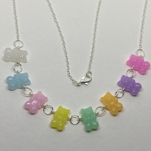 1 x sweetie Bear necklace. Choose your colour. Gummy Bear 20 Inches long - Picture 23 of 26