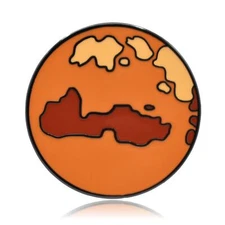 Planet Mars Enamel Pin