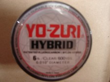 Yo-Zuri Hybrid Fluorocarbon 6 lb. 600yd Clear R654-CL Fishing Line 6lb. 600 yd