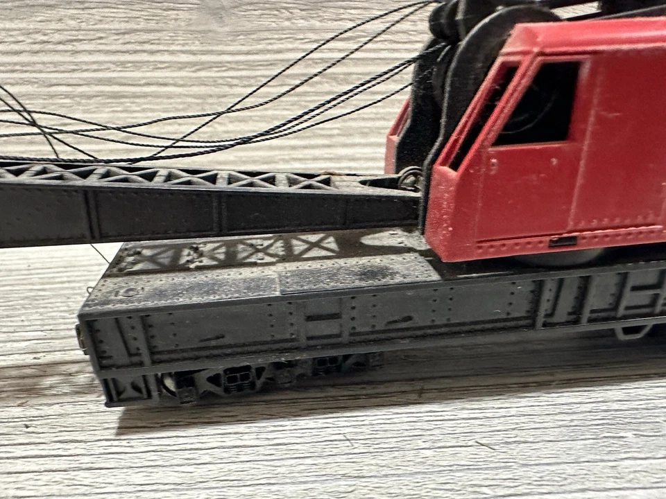 De colección Santa Fe Grúa Coche Modelo Ferrocarril Ciudad Tren Vagón Escala HO *Ver Detalles* Foto 4 de 4