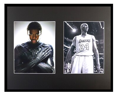 Black Panther / Black Mamba Kobe Bryant Chadwick Boseman Framed 16x20 Photo Set | eBay