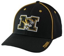 Sombrero negro ajustable del equipo de Missouri Tigers Mizzou NCAA para hombre de NCAA Signatures