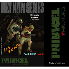 PARACEL MINIATURES VIETNAM SERIES VN1216 NVA TANK RIDERS SET 4 