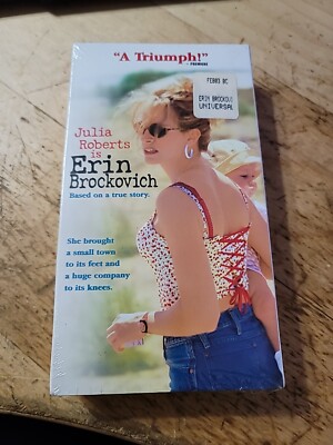 Erin Brockovich (VHS, 2000) Julia Roberts, Aaron Eckhart, Albert Finney