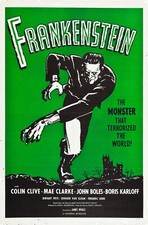 1931 Frankenstein Movie Poster 11X17 Boris Karloff Colin Clive Mae Clarke ⚡🍿