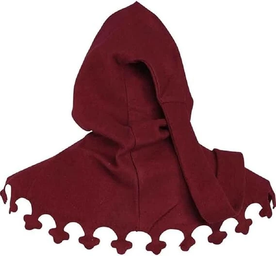 Caballero Medieval Liripipe Capucha Con Diseño Inferior Gorra Estilo Prendas para la cabeza PARA HELLOWEN Foto 2 de 4