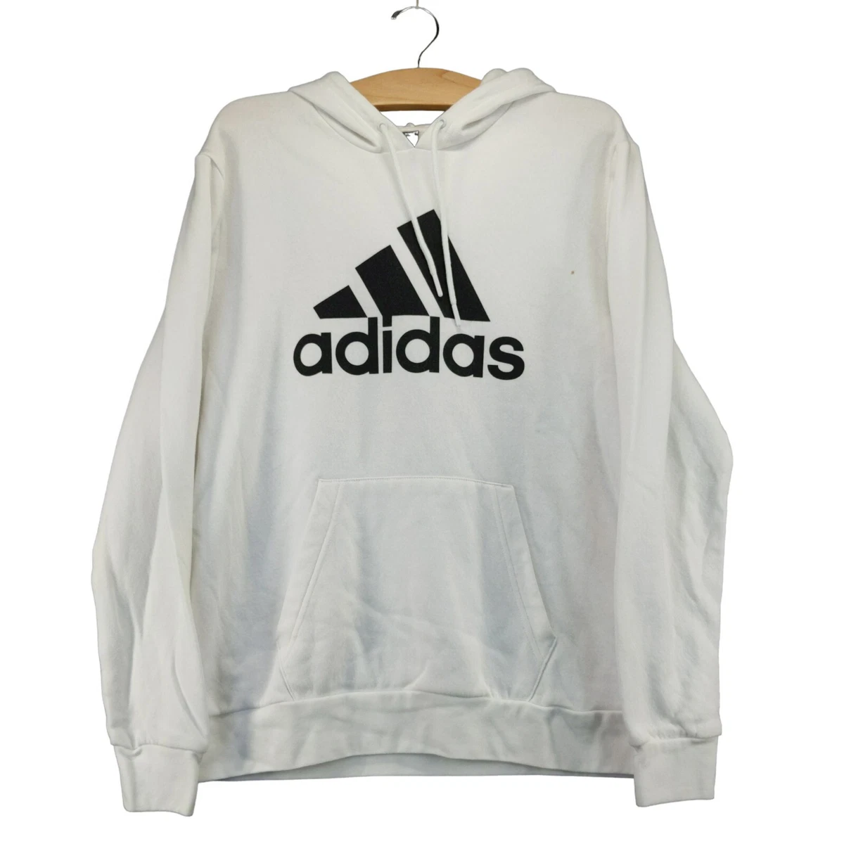 Adidas white hotsell sweatshirt mens